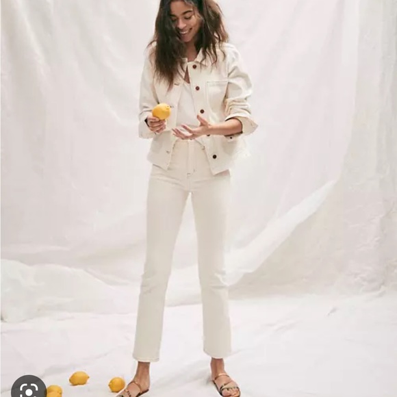 Madewell Slim Demi Boot Cut in Vintage Canvas Wash Jeans - Picture 1 of 5